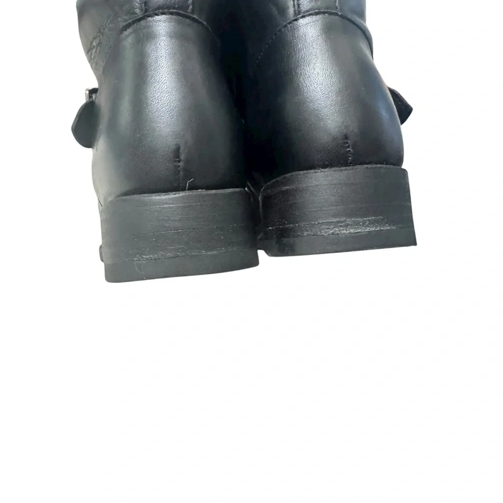 Frye Vicky Engineer Black Leather Boots Women’s Sz‎ 7.5
